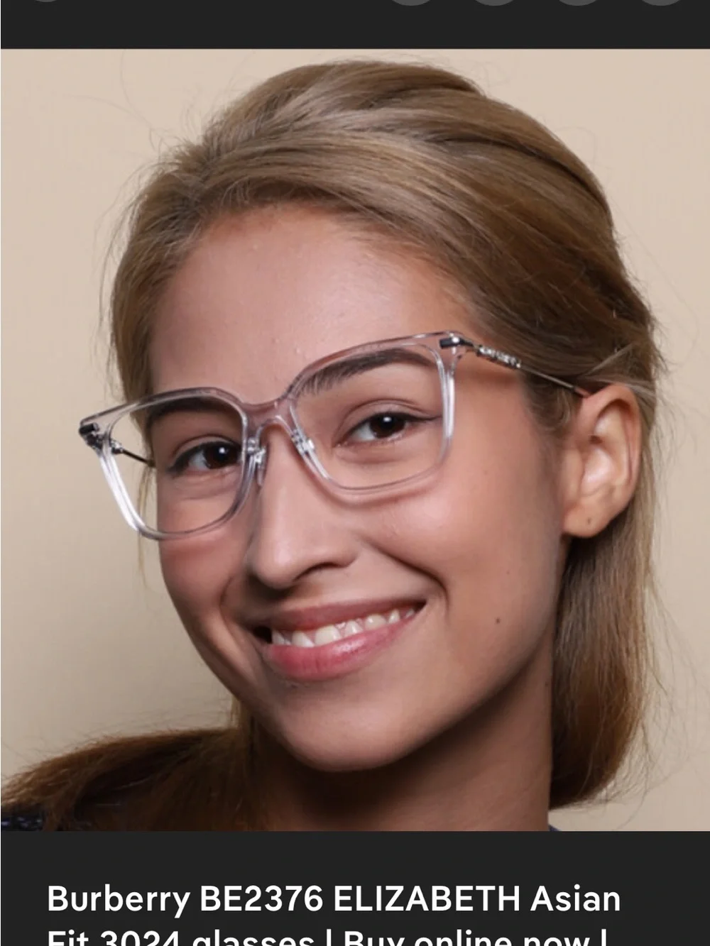 New Old Stock Burberry BE2376 4069 Blush Pink Square Optical Frames